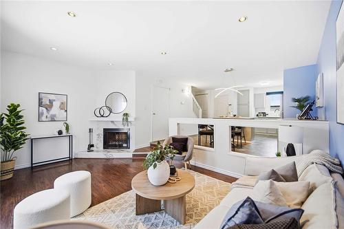 A 11 Apple Lane, Winnipeg, MB - Indoor Photo Showing Living Room With Fireplace