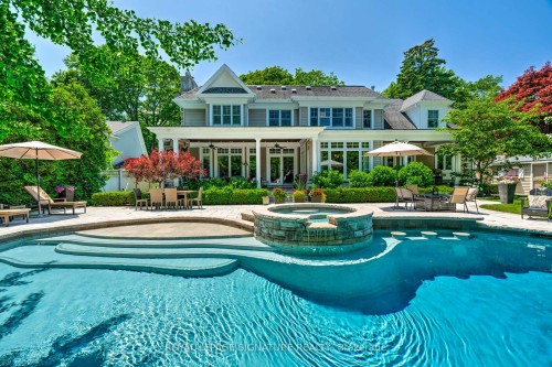 71 Ennisclare Drive W, Oakville, ON - Outdoor With In Ground Pool With Deck Patio Veranda With Backyard