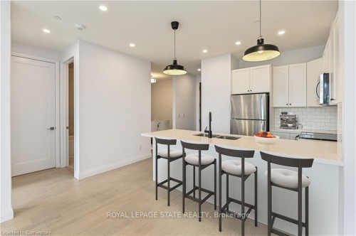 507-101 Locke Street S, Hamilton, ON - Indoor Photo Showing Kitchen With Upgraded Kitchen