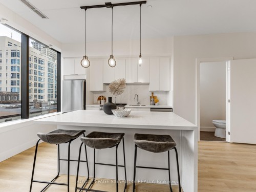 402-5 St Joseph Street, Toronto, ON - Indoor Photo Showing Kitchen With Upgraded Kitchen