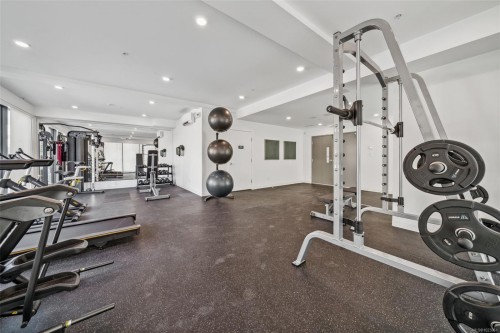 100-3564B Ryder Hesjedal Way, Colwood, BC - Indoor Photo Showing Gym Room