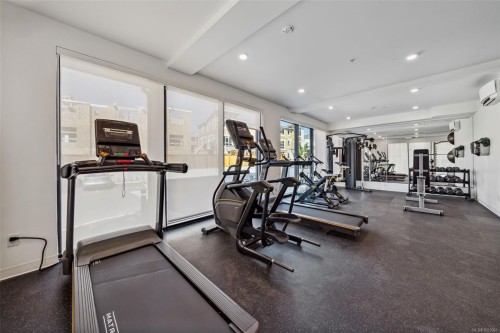 100-3564B Ryder Hesjedal Way, Colwood, BC - Indoor Photo Showing Gym Room