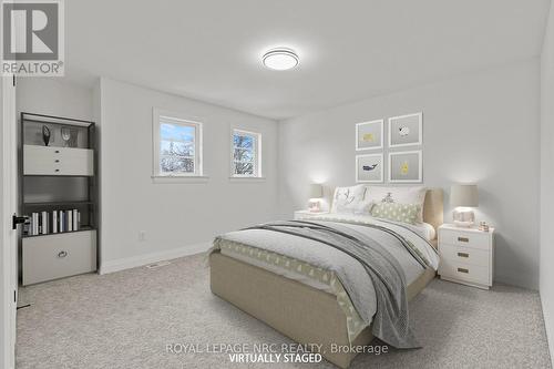 Bedroom 3 Virtually Staged. - 4705 Lee Avenue, Niagara Falls (Ascot), ON - Indoor Photo Showing Bedroom