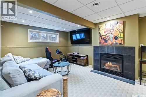 506 Kucey Crescent, Saskatoon, SK - Indoor With Fireplace