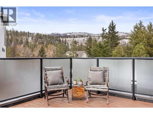 balcony off the 2nd bedroom - 1818 Peak Point Court Unit# 3, West Kelowna, BC - Outdoor With View