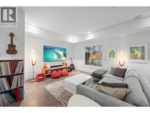 basement rec. room - 1818 Peak Point Court Unit# 3, West Kelowna, BC - Indoor Photo Showing Living Room