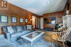 ...stately wood paneling... - 