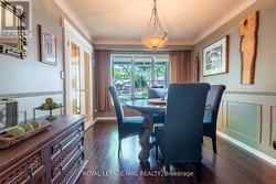 Formal dining room with hardwood floors - 
