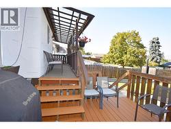 Stairs leading to covered deck area - 