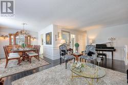 Upscale lighting, crown molding & decorative wall - 