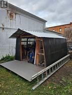 Side view storage shed - 