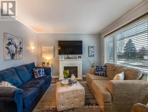 1064 Sovereign Road, Woodstock (Woodstock - North), ON - Indoor Photo Showing Living Room With Fireplace