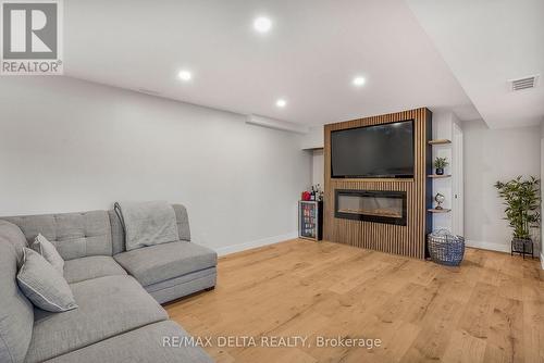 546 Devista Boulevard, Alfred And Plantagenet, ON - Indoor Photo Showing Basement With Fireplace