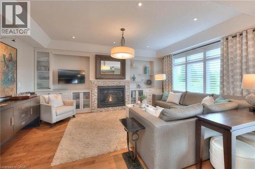 363 Golf Course Road, Conestogo, ON - Indoor Photo Showing Living Room With Fireplace