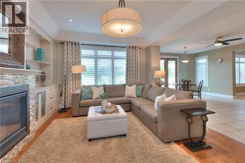 363 Golf Course Road, Conestogo, ON - Indoor Photo Showing Living Room With Fireplace