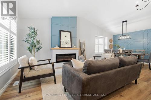 2 - 4067 Colonel Talbot Road, London South (South V), ON - Indoor Photo Showing Living Room With Fireplace