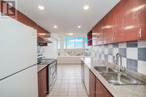 1610 - 30 Thunder Grove, Toronto, ON - Indoor Photo Showing Kitchen With Double Sink