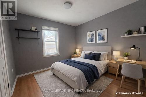 Virtually staged - 23 Verne Avenue, Welland (Broadway), ON - Indoor Photo Showing Bedroom