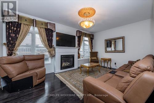 28 Credo Drive, Vaughan, ON - Indoor Photo Showing Living Room With Fireplace