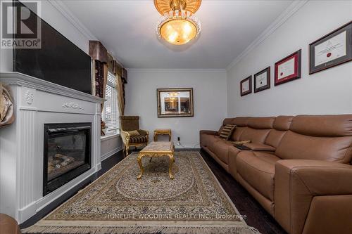 28 Credo Drive, Vaughan, ON - Indoor Photo Showing Living Room With Fireplace