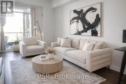 virtual staging photo of living room - 
