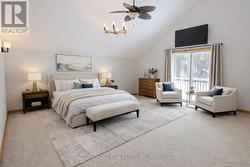 Virtually staged and AI enhanced master bedroom - 