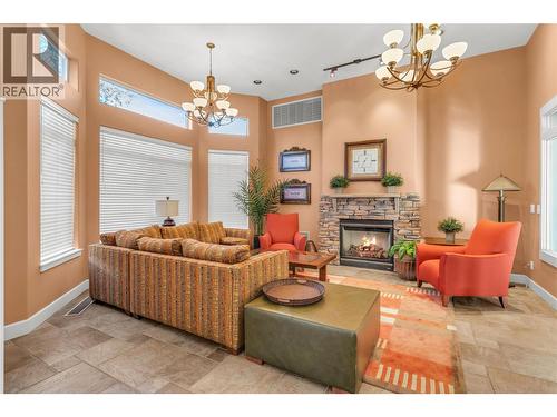 4035 Gellatly Road S Unit# 153, West Kelowna, BC - Indoor Photo Showing Living Room With Fireplace