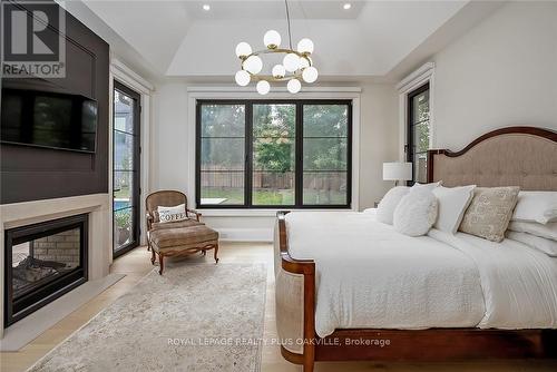 234 Walby Drive, Oakville, ON - Indoor Photo Showing Bedroom With Fireplace