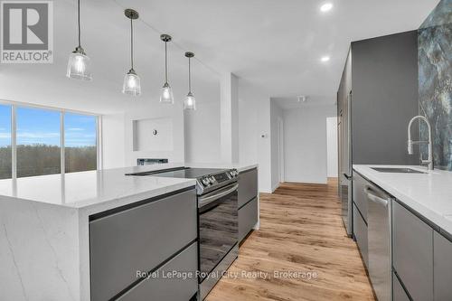 511 - 19 Woodlawn Road E, Guelph (Riverside Park), ON - Indoor Photo Showing Kitchen With Upgraded Kitchen
