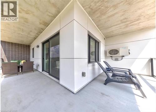 View of patio - 245 Grey Silo Road Unit# 302, Waterloo, ON - Outdoor With Balcony With Exterior