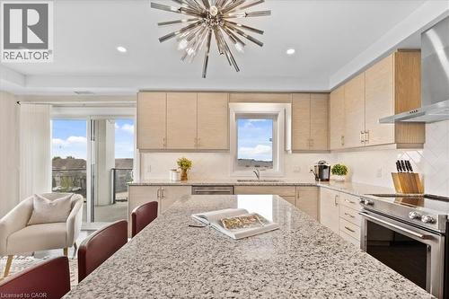 245 Grey Silo Road Unit# 302, Waterloo, ON - Indoor Photo Showing Kitchen With Stainless Steel Kitchen With Upgraded Kitchen