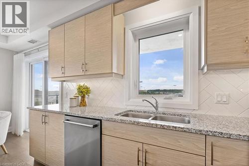 245 Grey Silo Road Unit# 302, Waterloo, ON - Indoor Photo Showing Kitchen With Double Sink With Upgraded Kitchen