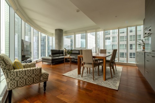 Living Room - 1406-1155 Rue De La Montagne, Montréal (Ville-Marie), QC - Indoor
