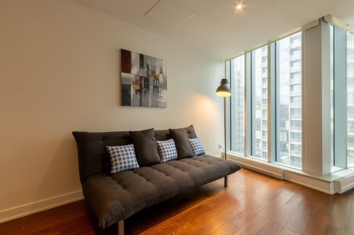 Passageway - 1406-1155 Rue De La Montagne, Montréal (Ville-Marie), QC - Indoor Photo Showing Living Room