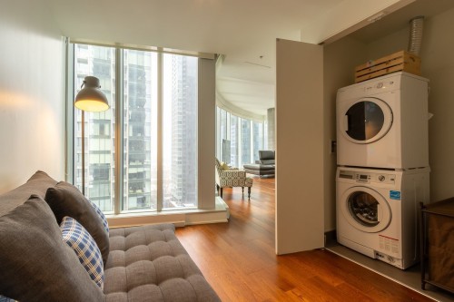 Laundry - 1406-1155 Rue De La Montagne, Montréal (Ville-Marie), QC - Indoor Photo Showing Laundry Room