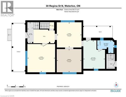 View of home floor plan - 30 Regina Street N, Waterloo, ON - Other