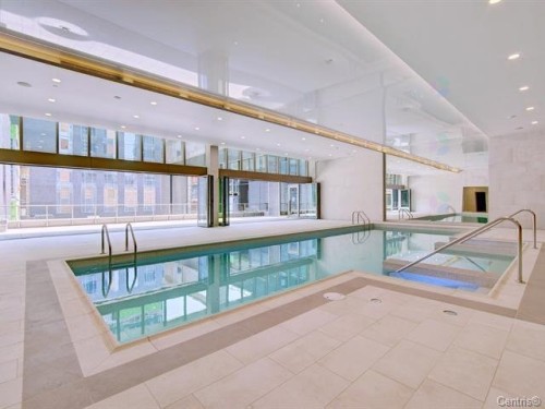 Pool - 2506-1310 Boul. René-Lévesque O., Montréal (Ville-Marie), QC - Indoor Photo Showing Other Room With In Ground Pool