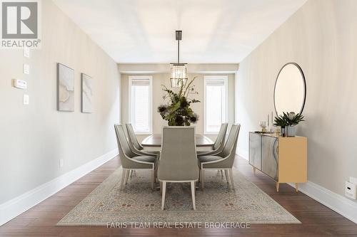 Virtually Staged - 27 Marks Road, Springwater, ON - Indoor Photo Showing Dining Room