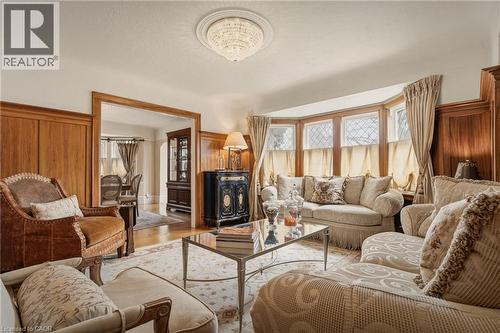 74 Oak Knoll Drive, Hamilton, ON - Indoor Photo Showing Living Room With Fireplace