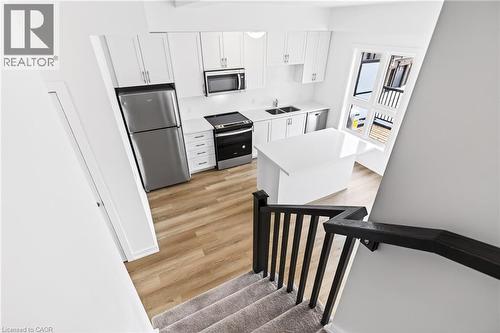 55 Great Falls Boulevard, Waterdown, ON - Indoor Photo Showing Kitchen With Double Sink With Upgraded Kitchen