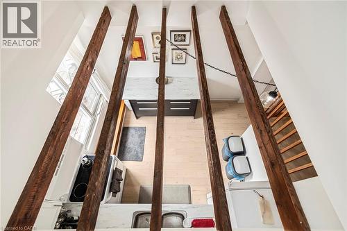 View of stairs - 57 New Street, Hamilton, ON - Indoor Photo Showing Other Room