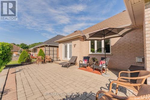 Back Patio - 90 Weston Drive, Tillsonburg, ON - Outdoor With Deck Patio Veranda With Exterior