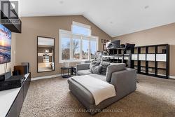 living area for apartment above garage - 