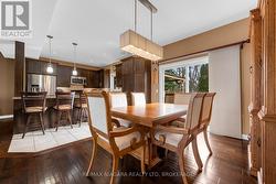 dining area with patio doors to rear porch - 
