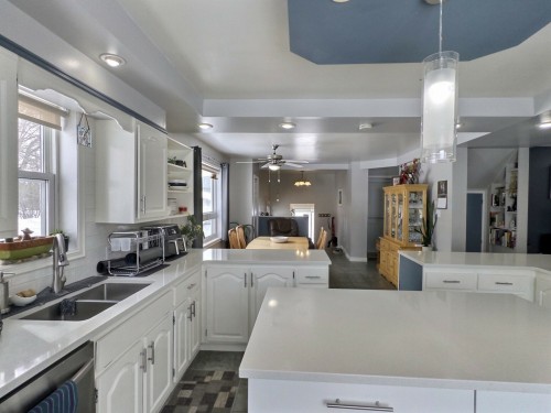 Cuisine - 1197Z Route 101, Nédélec, QC - Indoor Photo Showing Kitchen With Double Sink