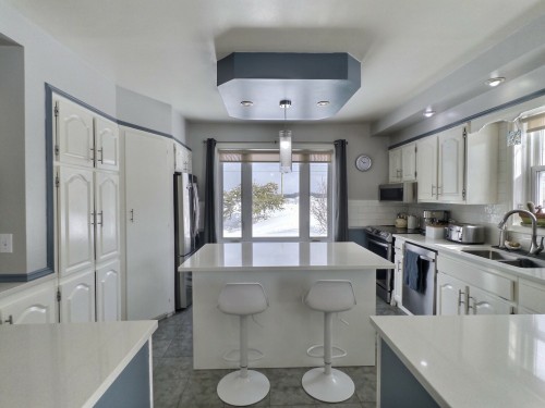 Cuisine - 1197Z Route 101, Nédélec, QC - Indoor Photo Showing Kitchen With Double Sink