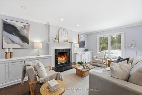 2 Meyer Circle, Markham, ON - Indoor Photo Showing Living Room With Fireplace