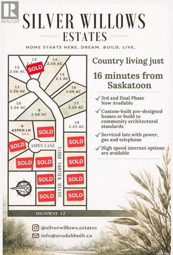 18 Silver Willows Drive, Laird Rm No. 404, SK 