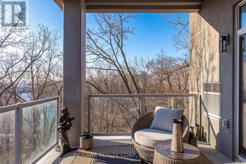 Sunset + river facing balcony - 401 - 77 Yates Street, St. Catharines (Downtown), ON - Outdoor With Balcony With Exterior