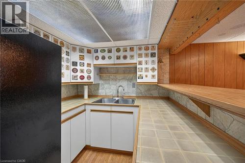 19 Burfield Avenue, Hamilton, ON - Indoor Photo Showing Kitchen With Double Sink